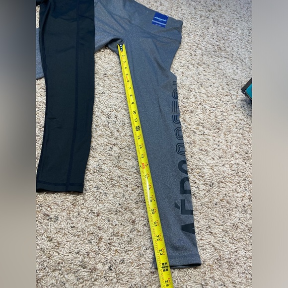 Aeropostale Leggings Womens Size Small Black and Grey New Bundle of 2 - Picture 7 of 11